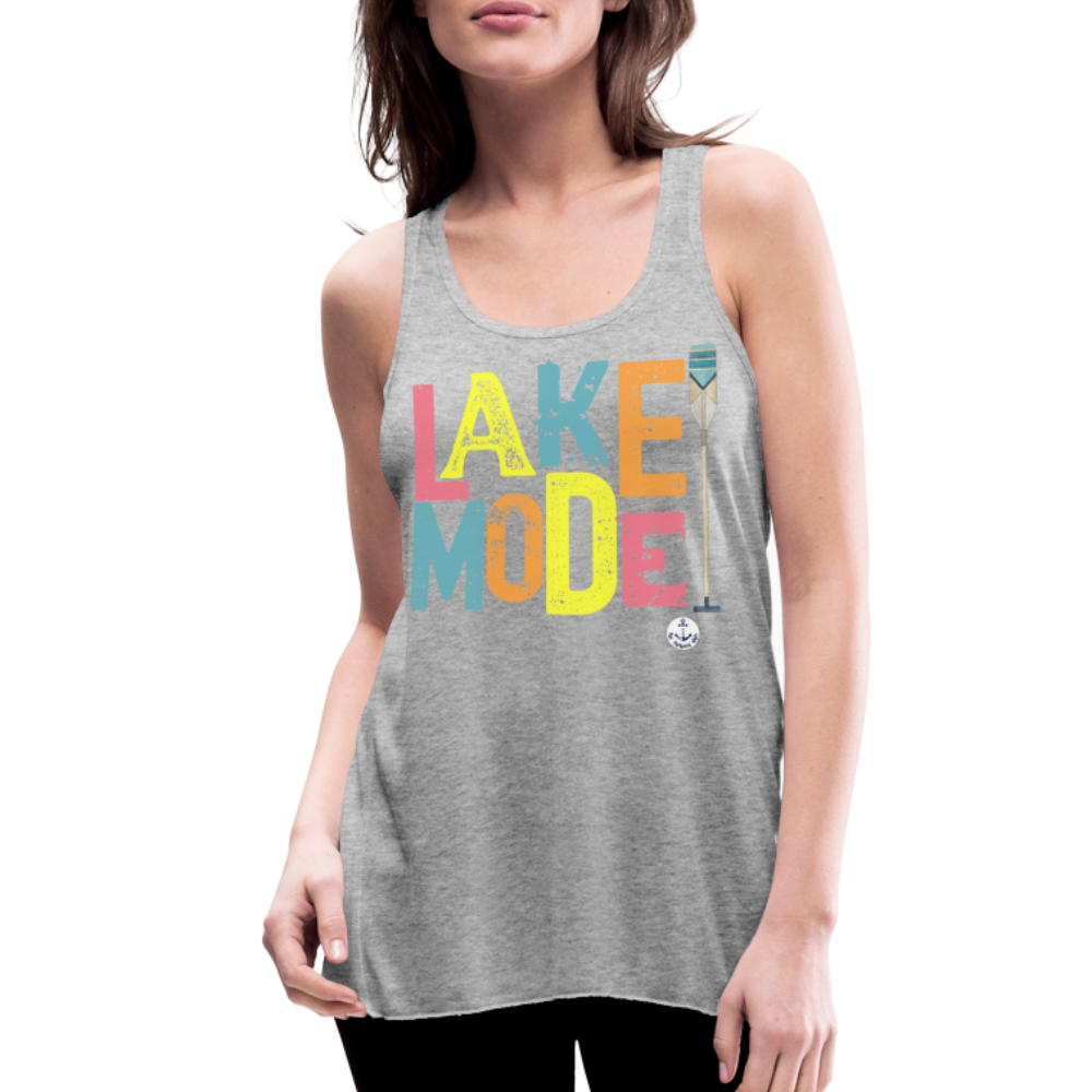 Lake Mode Flowy Lake Tank Top - heather gray