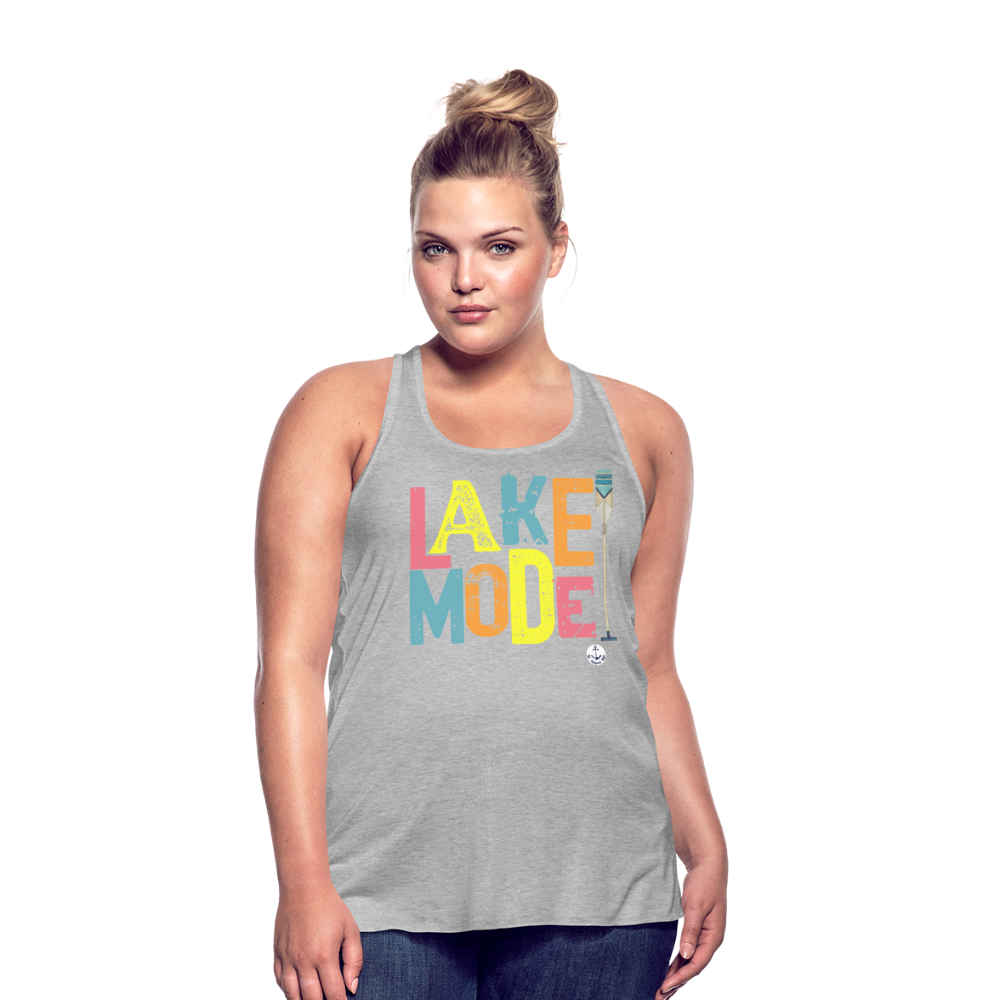 Lake Mode Flowy Lake Tank Top - heather gray