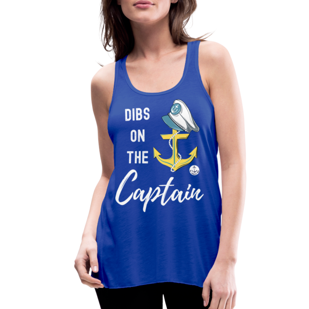 Dibs on the Captain Women's Flowy Tank Top - royal blue