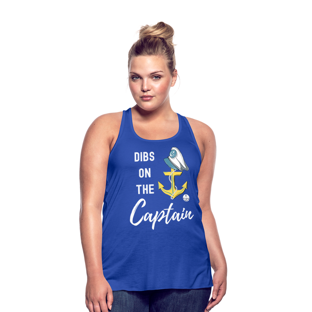 Dibs on the Captain Women's Flowy Tank Top - royal blue