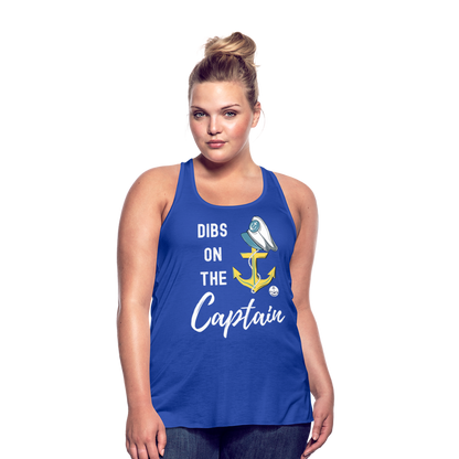 Dibs on the Captain Women's Flowy Tank Top - royal blue