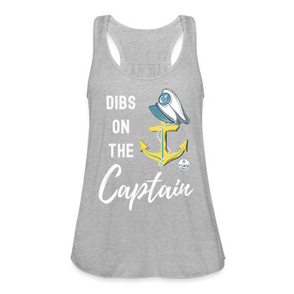 Dibs on the Captain Women's Flowy Tank Top - heather gray