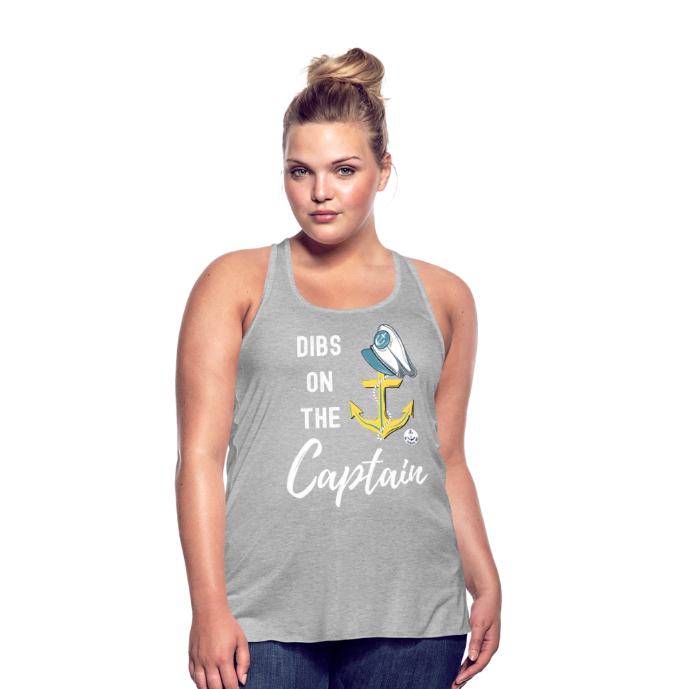 Dibs on the Captain Women's Flowy Tank Top - heather gray