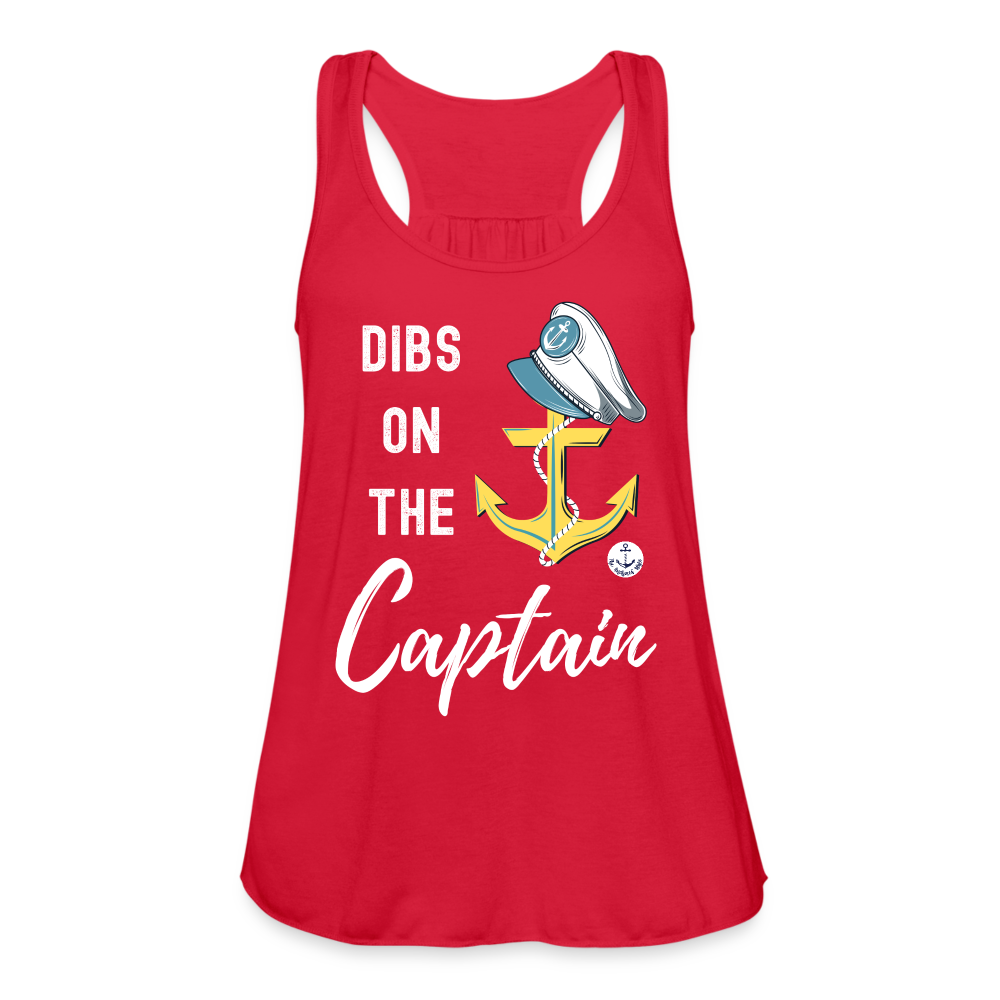 Dibs on the Captain Women's Flowy Tank Top - red