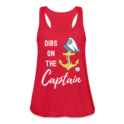 Dibs on the Captain Women's Flowy Tank Top - red