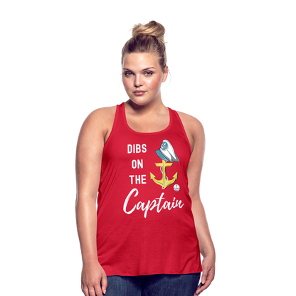 Dibs on the Captain Women's Flowy Tank Top - red