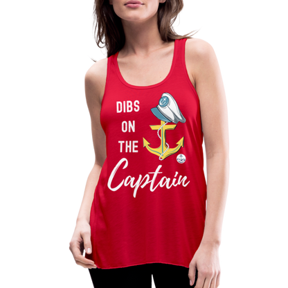 Dibs on the Captain Women's Flowy Tank Top - red