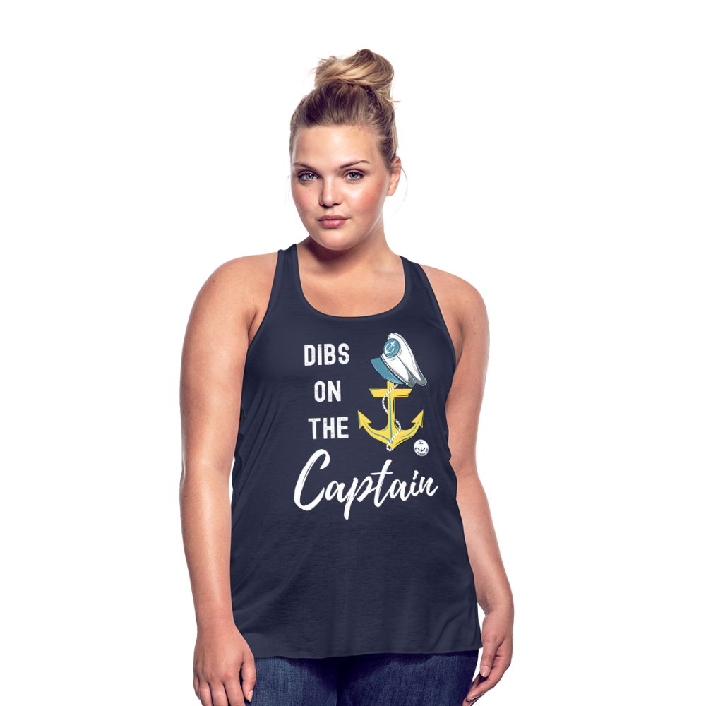 Dibs on the Captain Women's Flowy Tank Top - navy