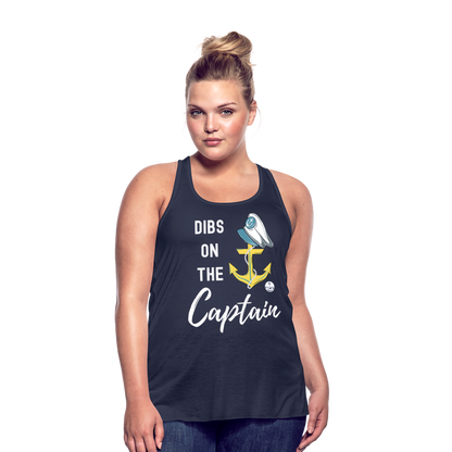 Dibs on the Captain Women's Flowy Tank Top - navy