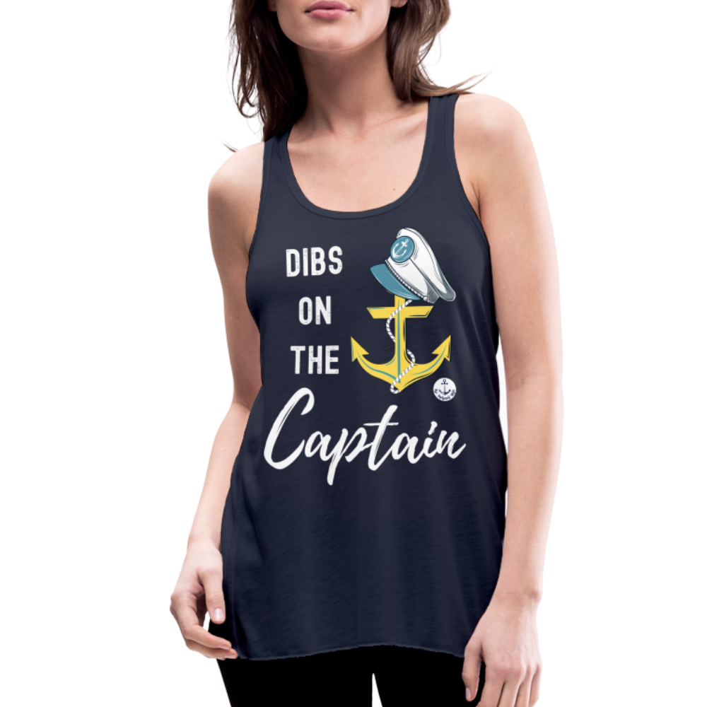 Dibs on the Captain Women's Flowy Tank Top - navy