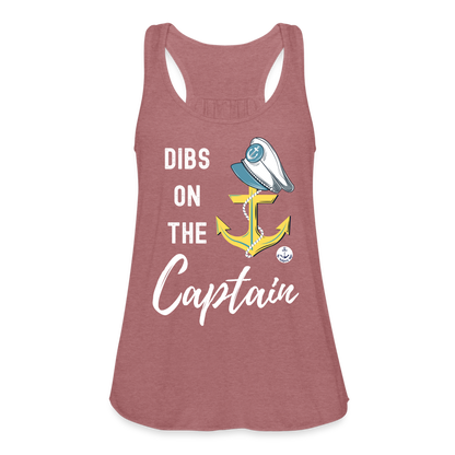 Dibs on the Captain Women's Flowy Tank Top - mauve