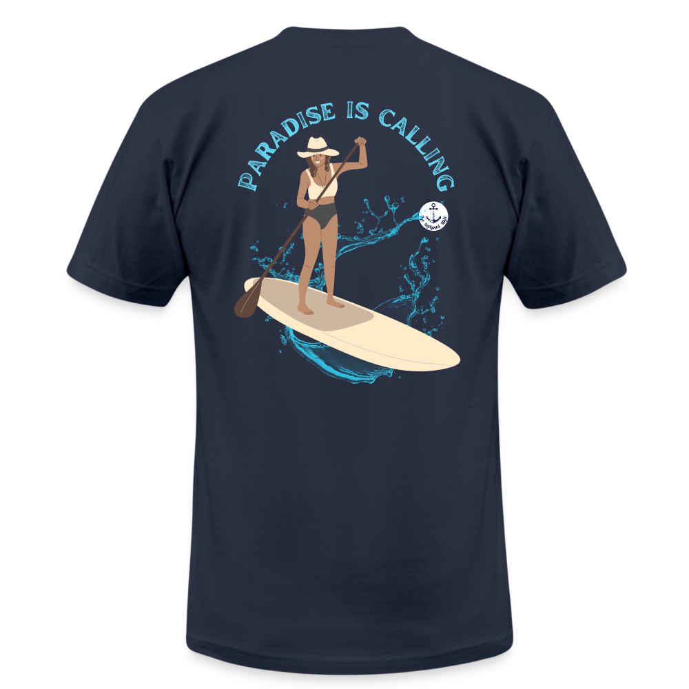 Paradise is Calling Lake Tee, Super Soft - navy