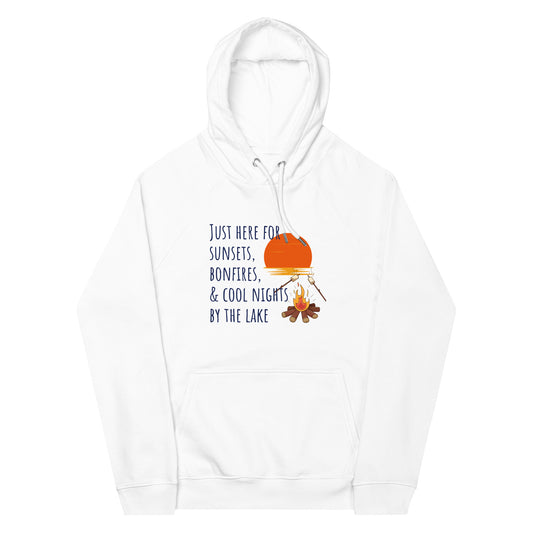 Sunsets & Bonfires Fall Raglan Lake Hoodie