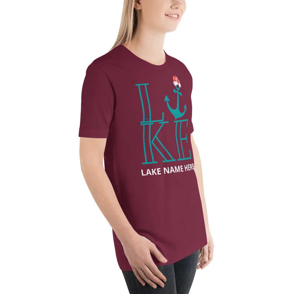 Customize Your Lake Tee (Click the Personalize Button)