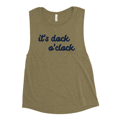 It's Dock O'Clock Ladies’ Muscle Lake Tank