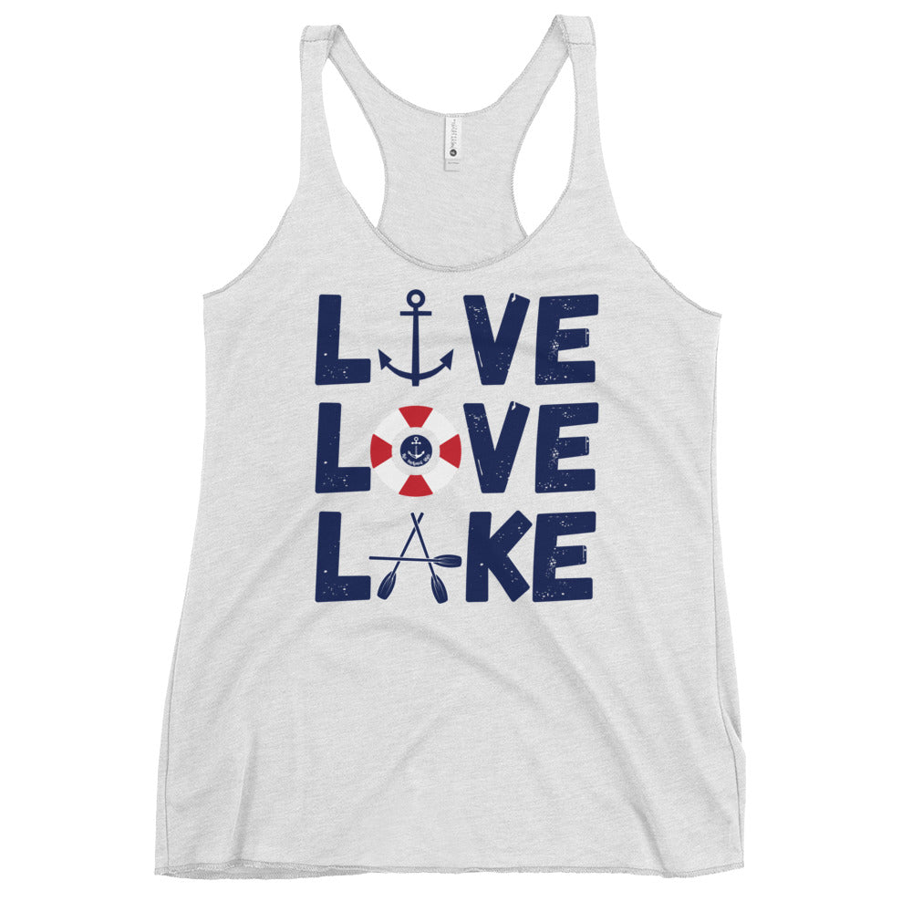 Live Love Lake Women's Racerback Lake Tank